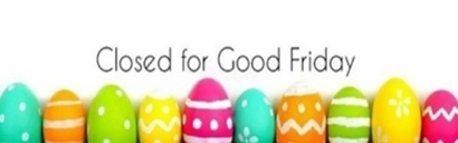 colorful Easter egg border on bottom