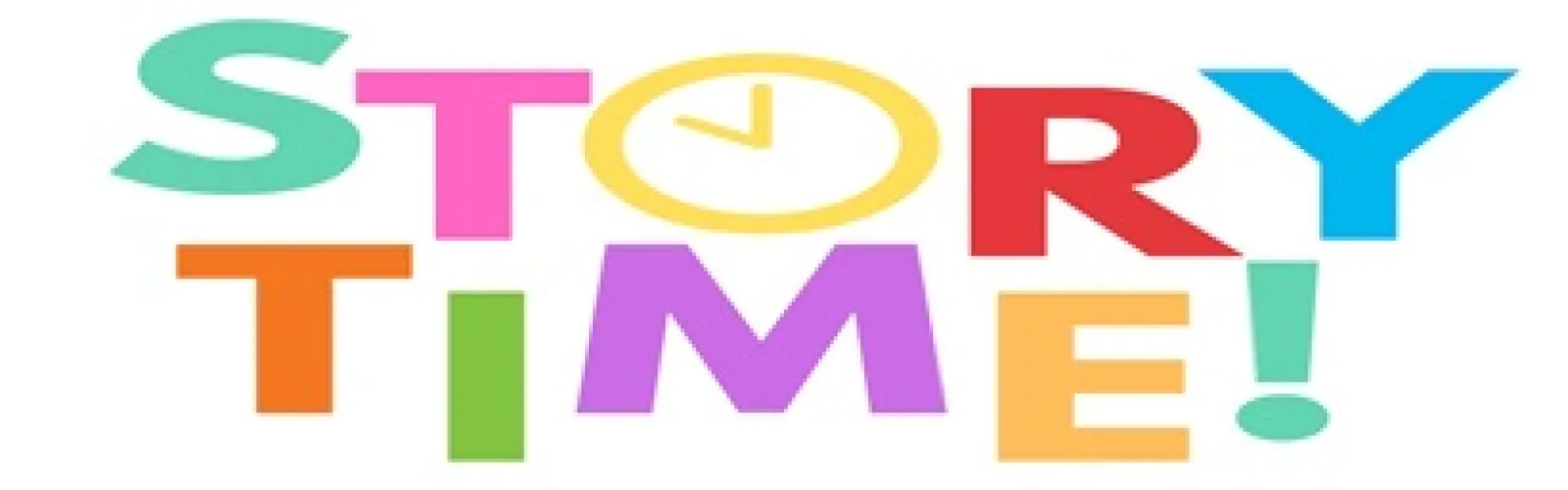 colorful letters with the O displayed as a clock