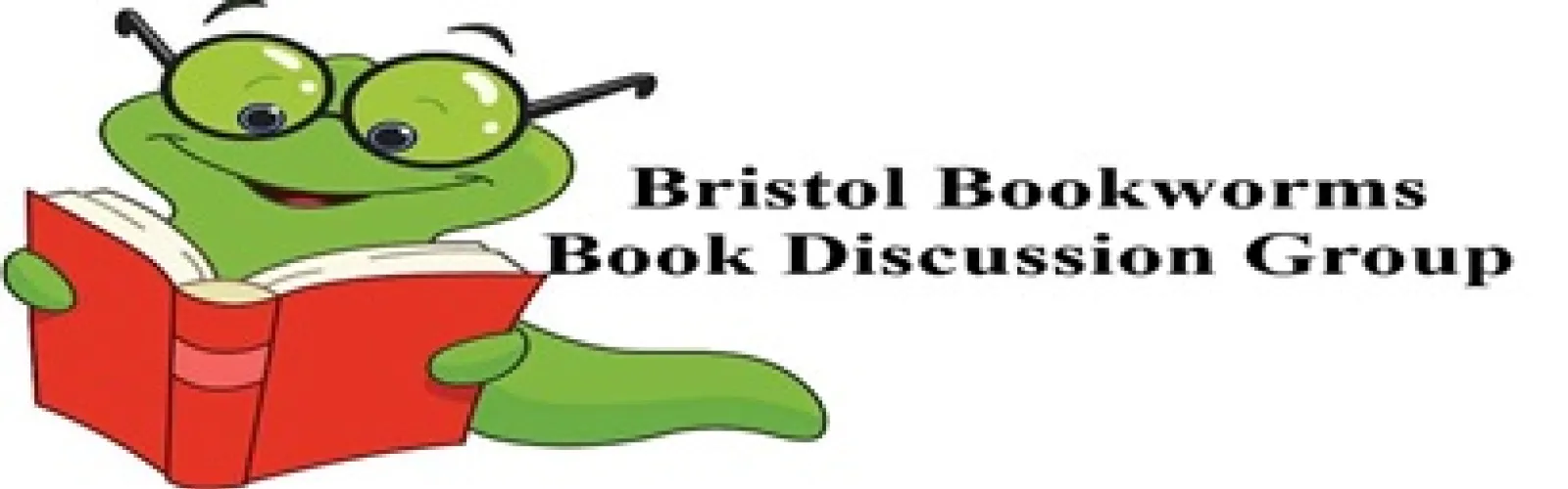 green comic style worm wearing glasses reading a book with a red cover